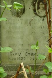 Плотинский Ефим Лейбович, Москва, Востряковское кладбище